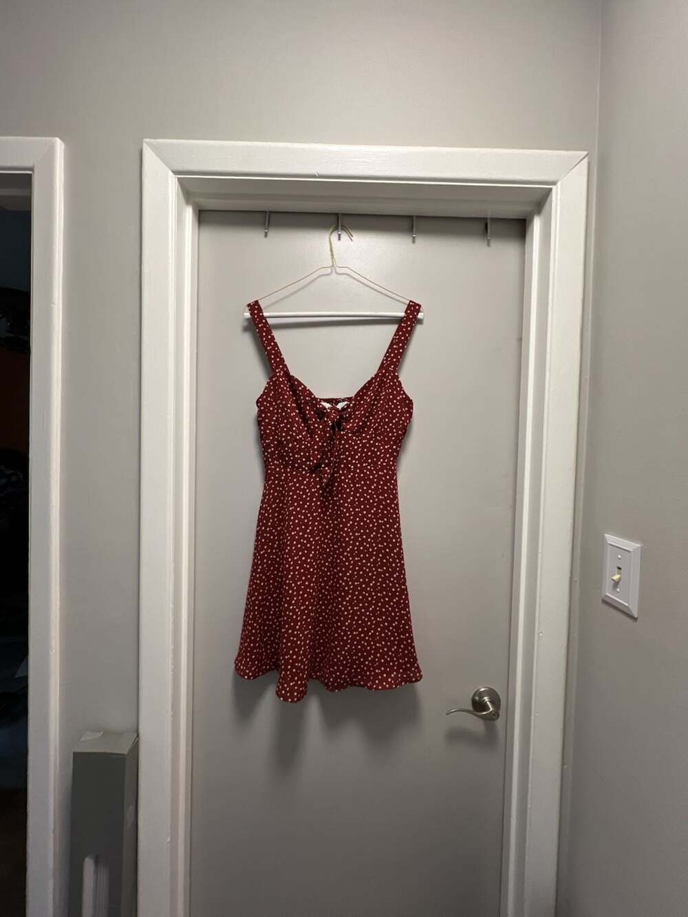 Cloud & Sky Juniors Sz M. Rust  Floral Sleeveless Mini/Midi Summer Spring Dress
